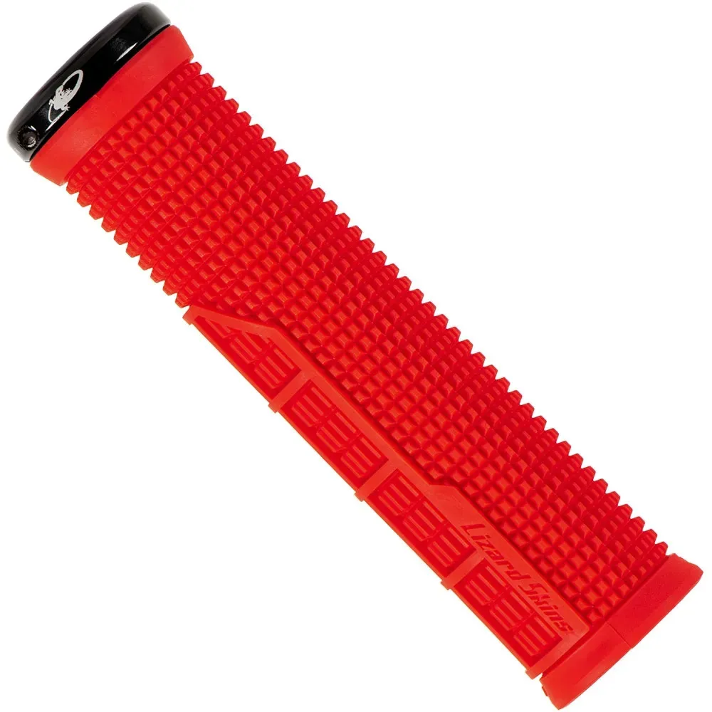 uPRISE Bikes Lizard Skins Machine Single Clamp Lock-On MTB Grips - 135mm - Red | Price match, 365 day return s, 18-Month Warranty, Finance Available & Free UK Delivery